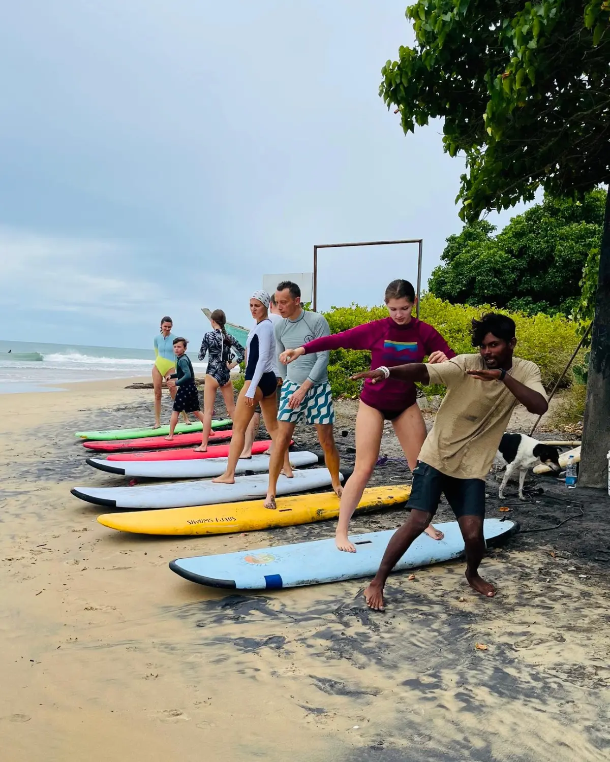 Family surf lessons in Arugam Bay Sri Lanka