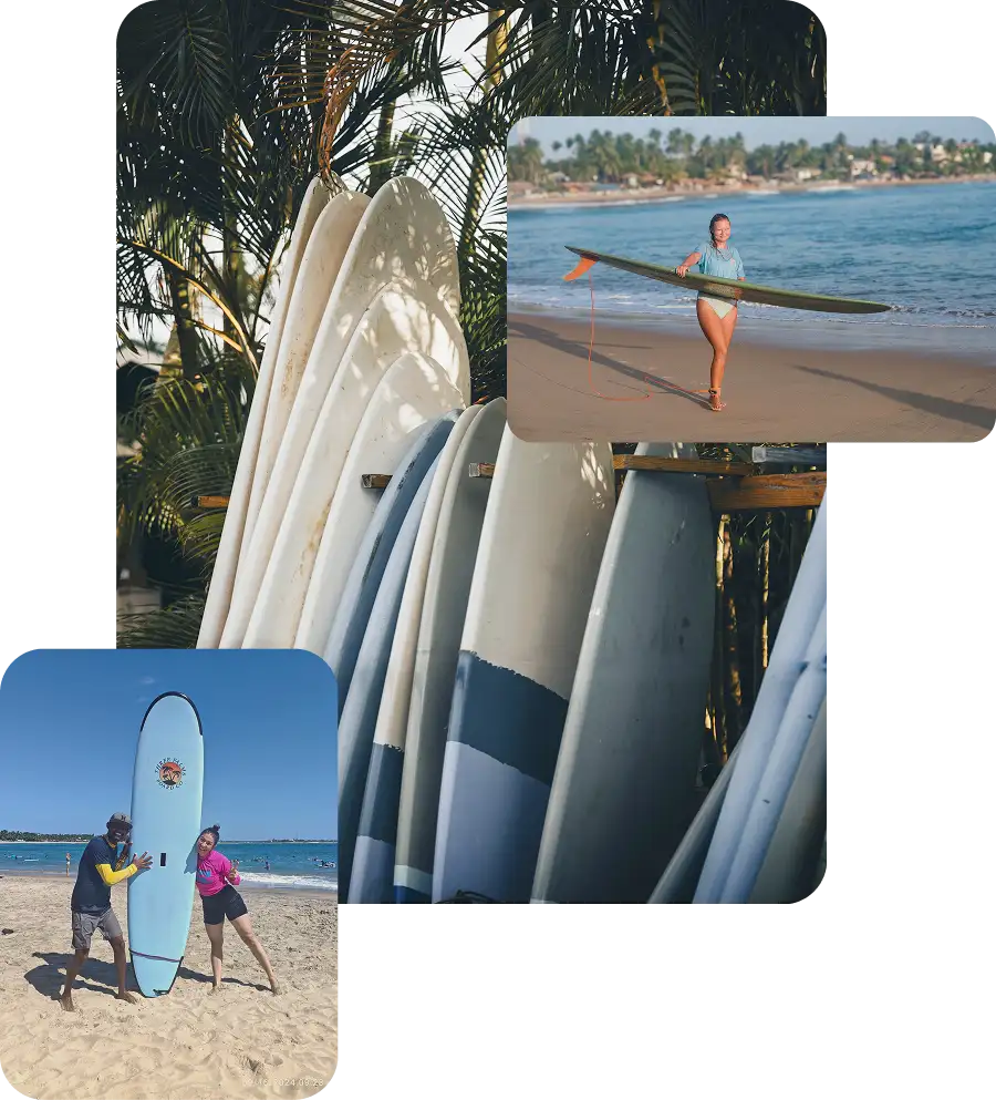 surfboard rent in Arugam bay